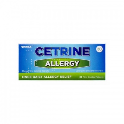 Cetrine Allergy 10mg Tablets 30's